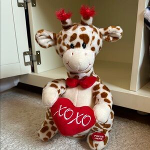 Adorable Giraffe Plush with Heart